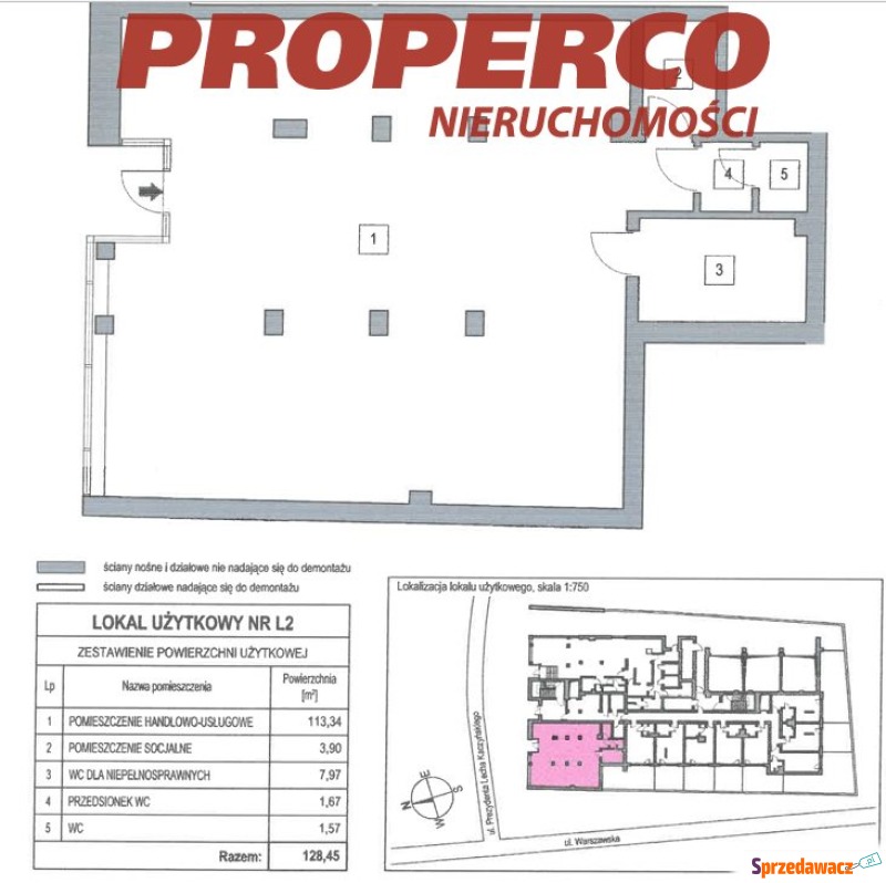 Lokal 128,45m2, Centrum, Kielce - Lokale użytkowe do w... - Kielce