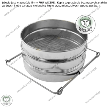 Sito do miodu płaskie podwójne śr. 20cm filtr... - Pozostałe artykuły do... - Jaśliska - zdjęcie 3