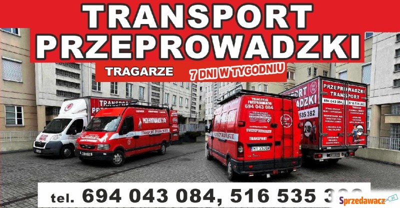 Transport 24h PRZEPROWADZKI transport wnoszenie... - Pozostałe usługi dostawcze - Warszawa