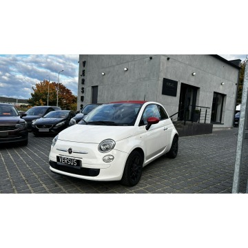 Fiat 500 - 1.4 Automat 100KM Klima Czerwone wnętrze + dach Alu 15