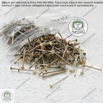 Gwoździe do zbijania ramek 1,4 x 25mm - 100g stal ocynkowana
