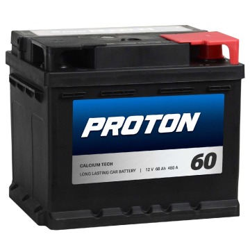 Akumulator 60Ah 480A PROTON en prawy plus wysoki