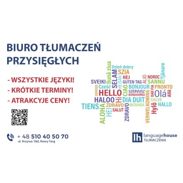 Biuro tłumaczeń przysięgłych. Tłumacz przysięgły.