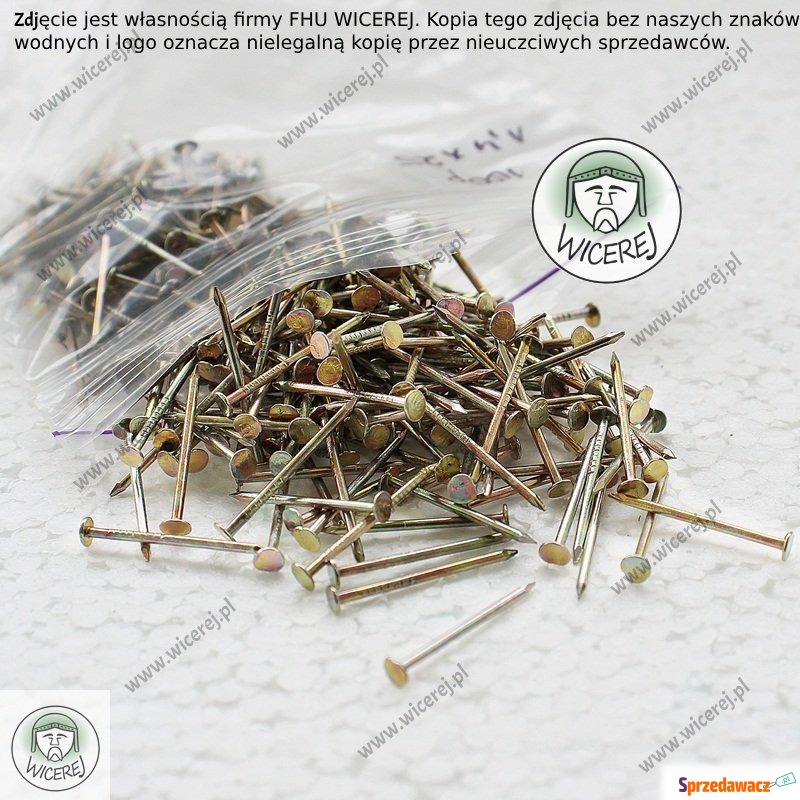 Gwoździe do zbijania ramek 1,4 x 25mm - 100g stal... - Pozostałe artykuły do... - Jaśliska