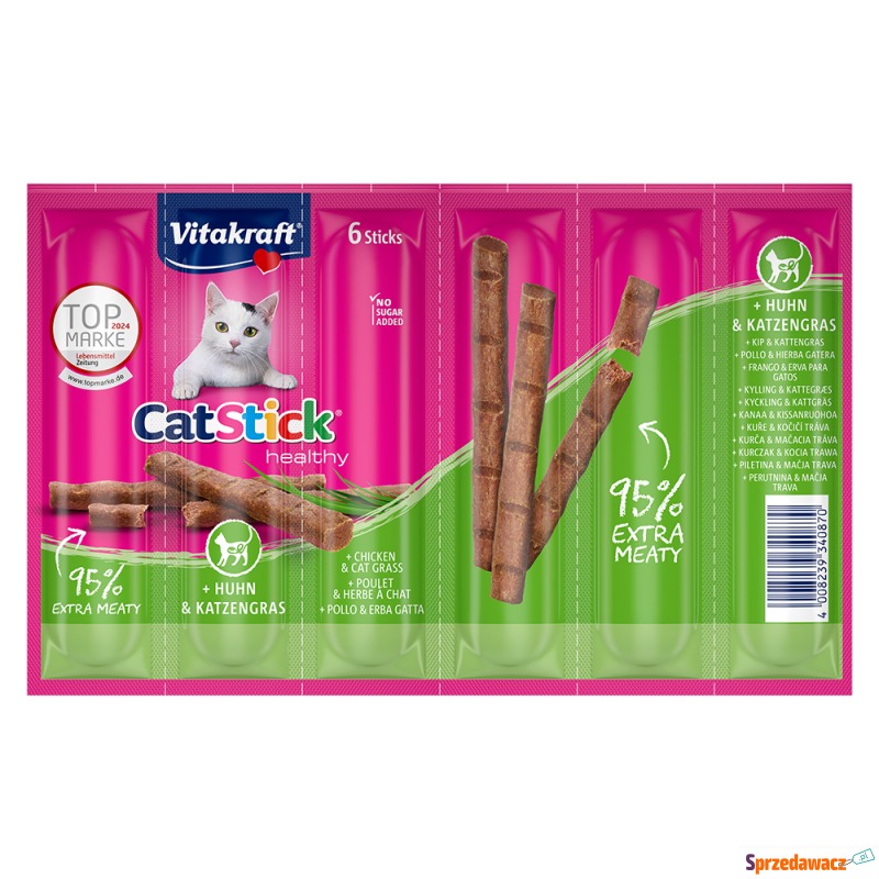 Vitakraft Cat Stick - Healthy, Kurczak i trawa... - Przysmaki dla kotów - Poznań
