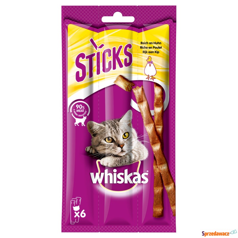 Whiskas Sticks, 14 x 36 g - Kurczak - Przysmaki dla kotów - Elbląg