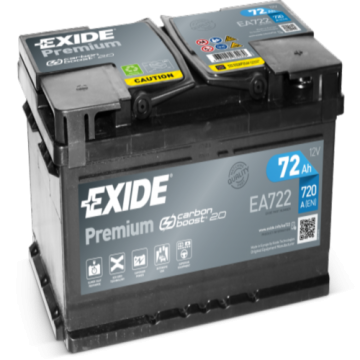 Akumulator 72Ah 720A EN Exide Premium - Akumulatory - Warszawa - zdjęcie 1