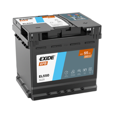 Akumulator 55Ah 540A Exide EL550  EFB P+