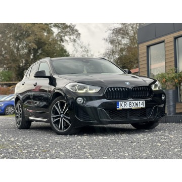 BMW X2 - XDrive20D M-Sport 190 KM Szyberdach Czarna Skóra Bezwypadkowy VAT 23%