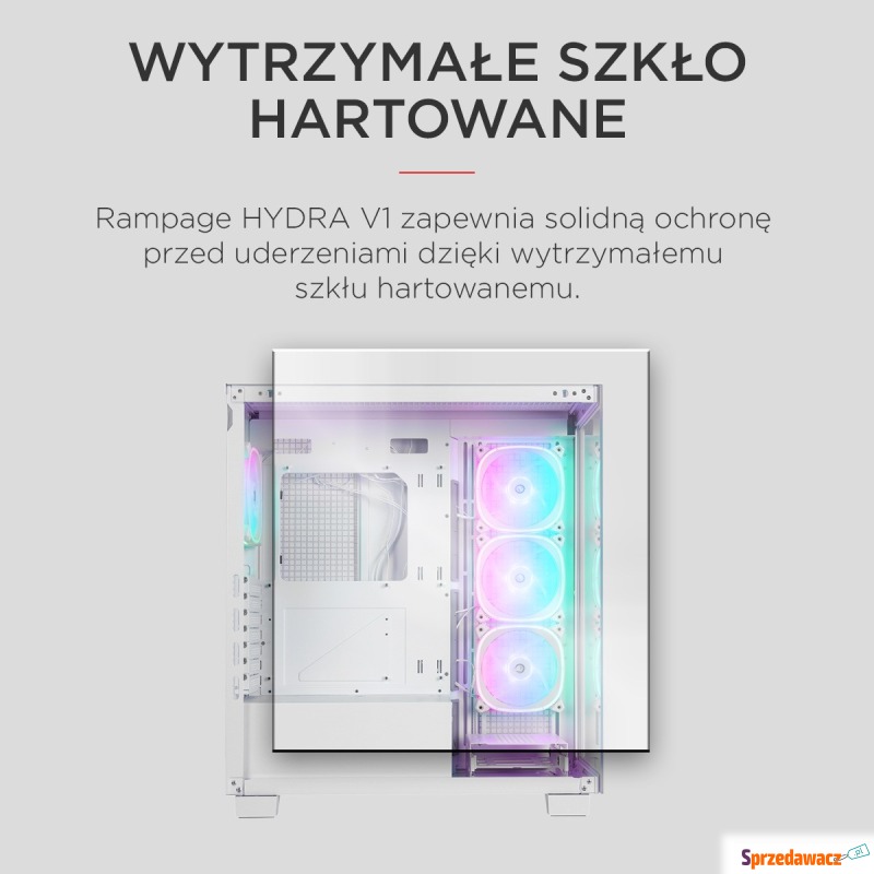 Rampage Hydra V1 Obudowa PC 4x wentylator USB... - Obudowy - Lublin