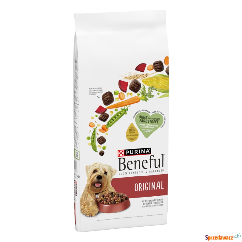 Beneful Original, wołowina z warzywami - 2 x 12... - Karmy dla psów - Siedlce