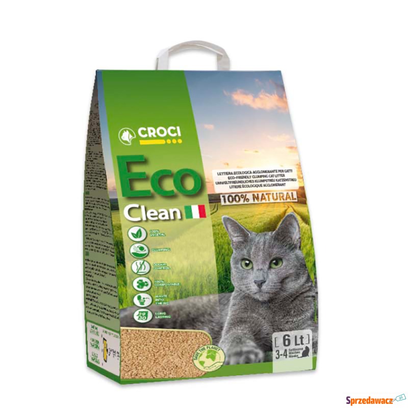 Croci Eco Clean żwirek dla kota - 2 x 6 l (ok.... - Żwirki do kuwety - Starachowice