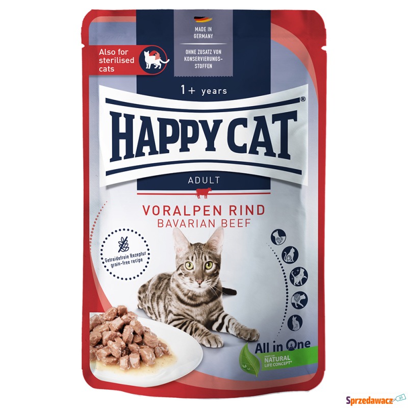 Happy Cat Pouch Meat w sosie, 12...