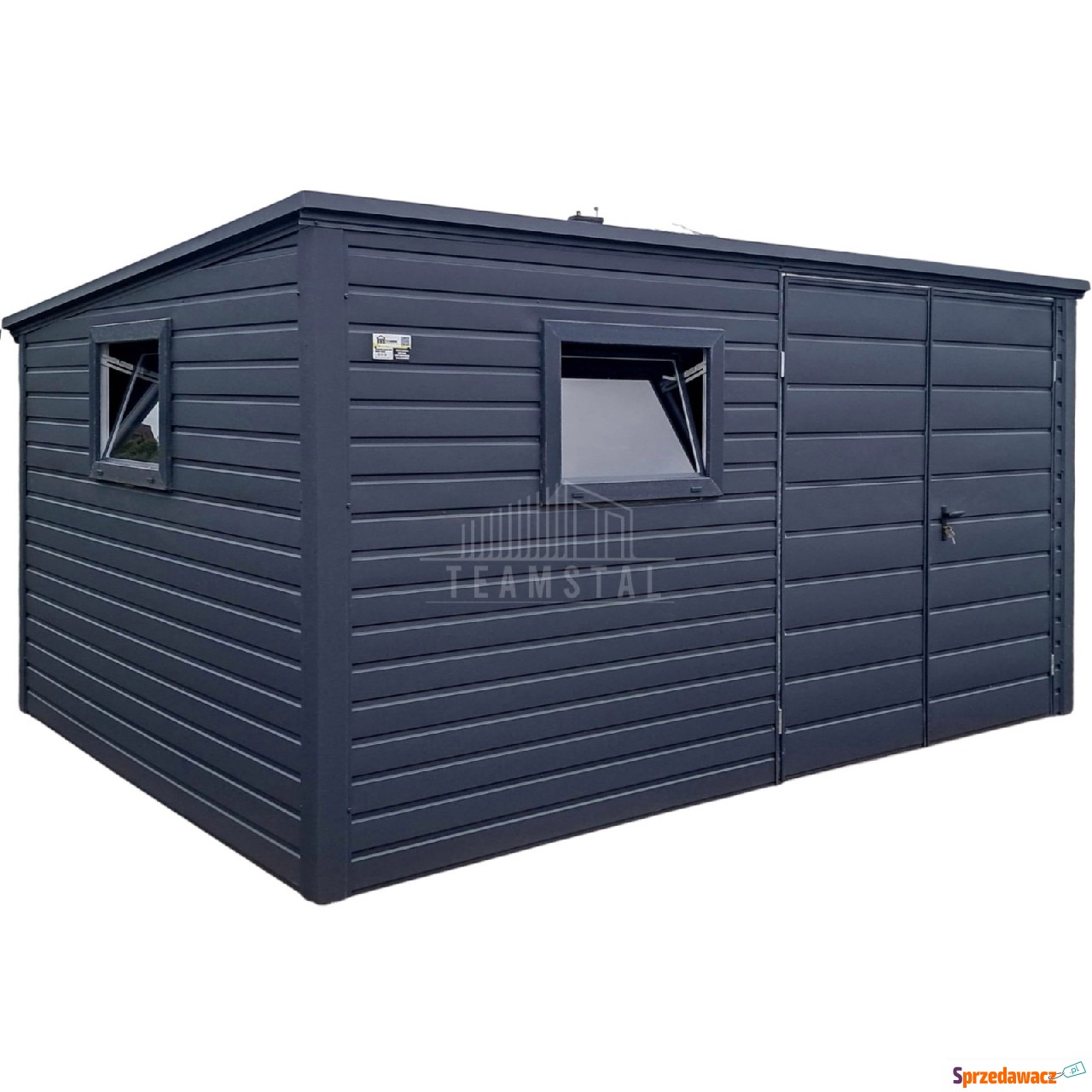 Schowek domek ogrodowy 4x2m brama...