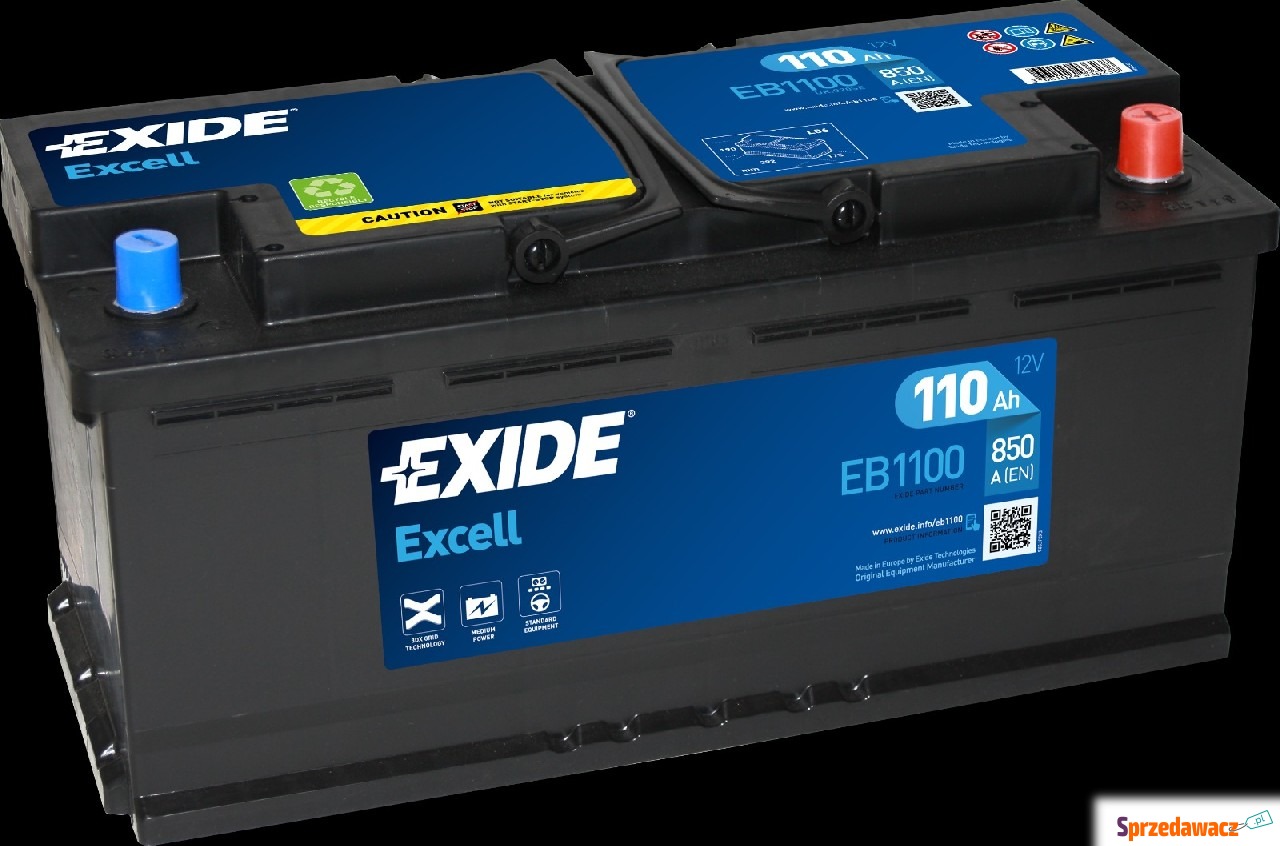 Akumulator Exide Excell 110Ah 850A...