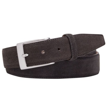 Elegancki pasek zamszowy męski 3,5cm brązowy 95