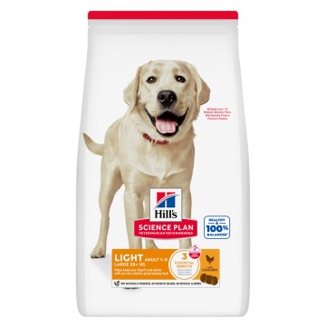 Hill's Science Plan Adult Light Large Breed, z kurczakiem - 2 x 14 kg