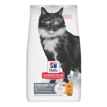 Hill's Science Plan Mature Adult 7+ Sterilised, kurczak - 10 kg