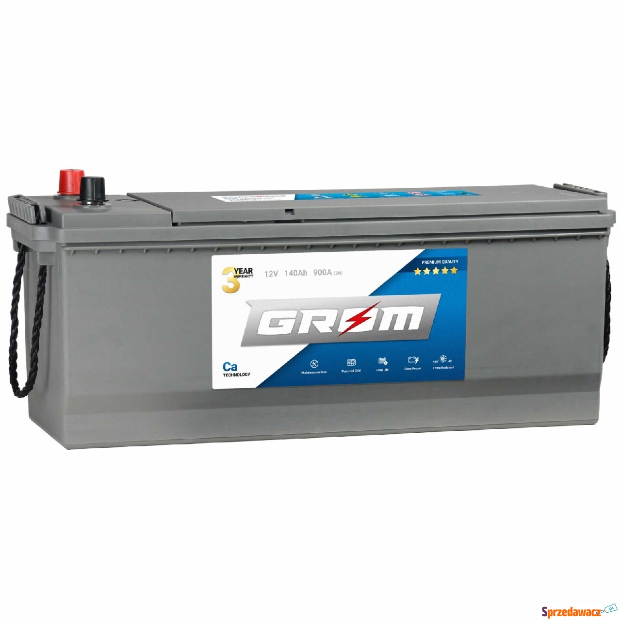 Akumulator Grom Premium 140Ah 900A...