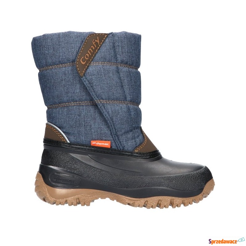 Niebieskie śniegowce dziecięce COMFY - Buty zimowe dziecięce - Tychy