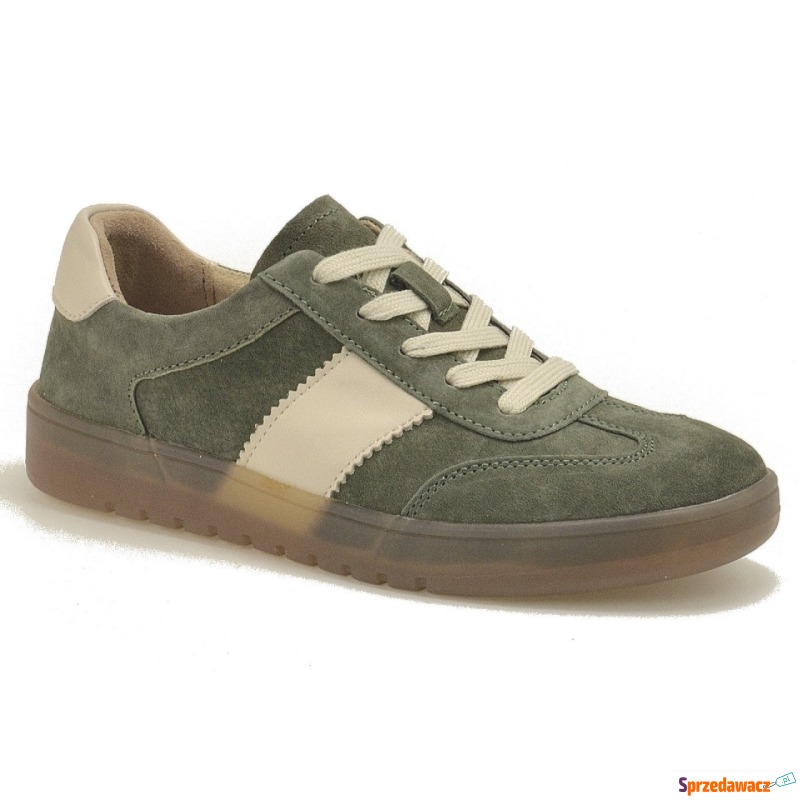 Khaki skórzane półbuty damskie Filippo DP6770/25 - Półbuty damskie - Lublin