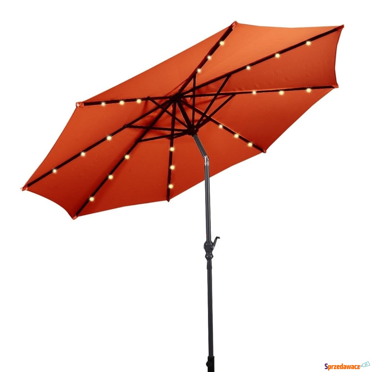 Parasol ogrodowy z solarnymi d...