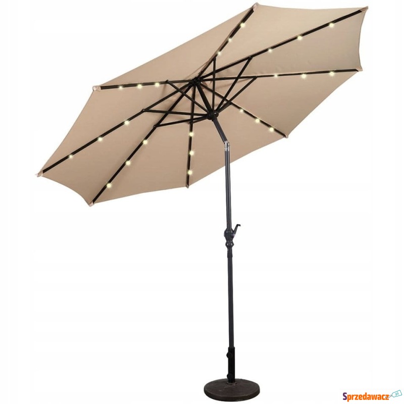 Parasol ogrodowy z solarnymi d...