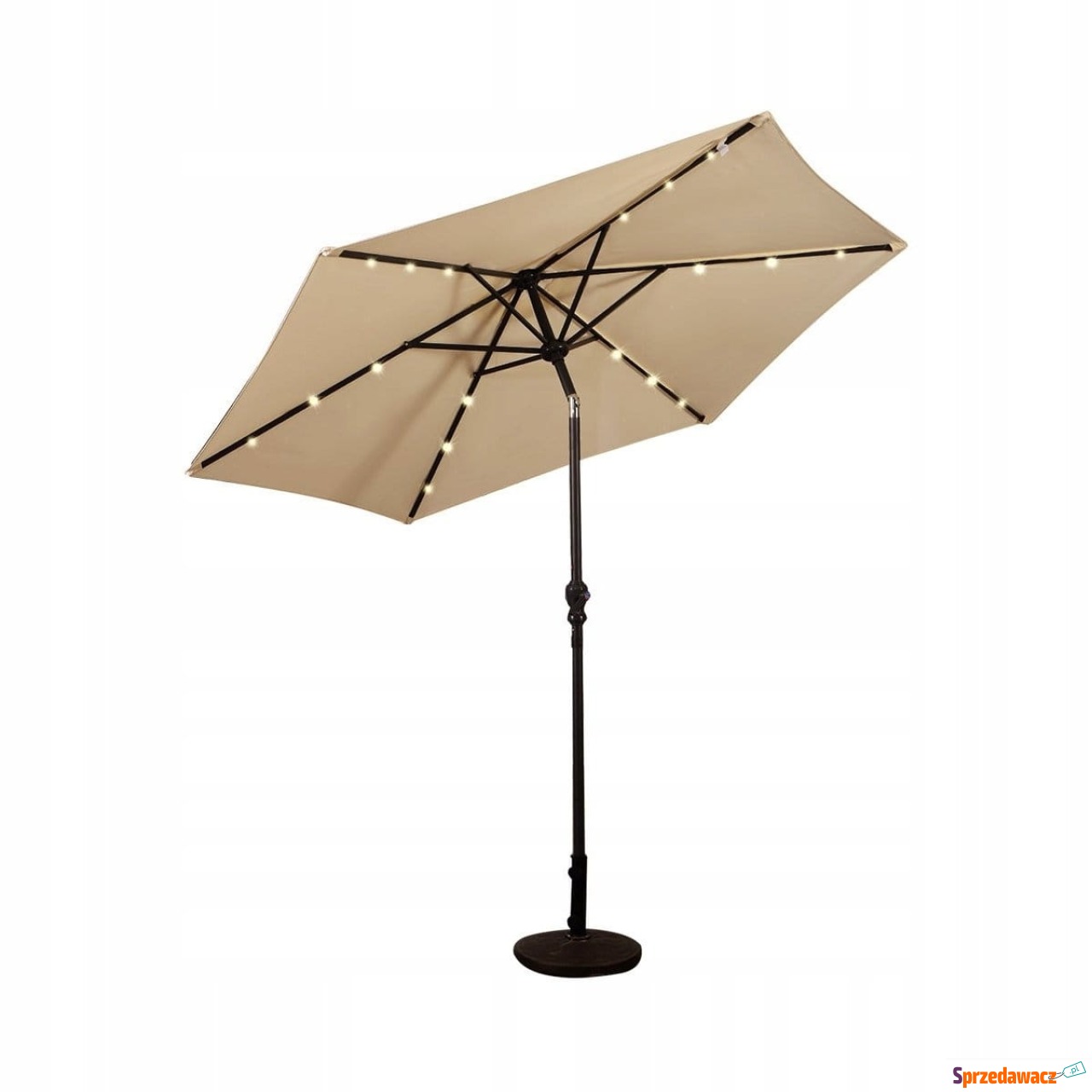 Parasol ogrodowy z diodami sol...
