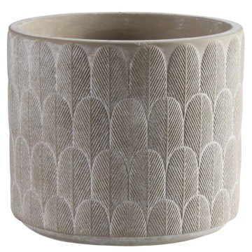 SELSEY Osłonka na doniczkę Rugi cementowa 16 cm - Genesis