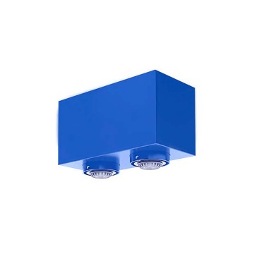 SELSEY Lampa sufitowa Boxie x2 LEGO niebieska - Genesis