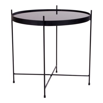 SELSEY Stolik kawowy Marcolino średnica 48 cm czarny - Genesis