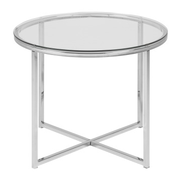SELSEY Stolik kawowy Udbina szklany średnica 55 cm - Genesis