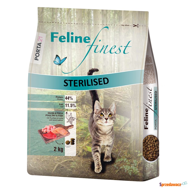 Porta 21 Feline Finest Sterilised, kurczak i ryba... - Karmy dla kotów - Ruda Śląska