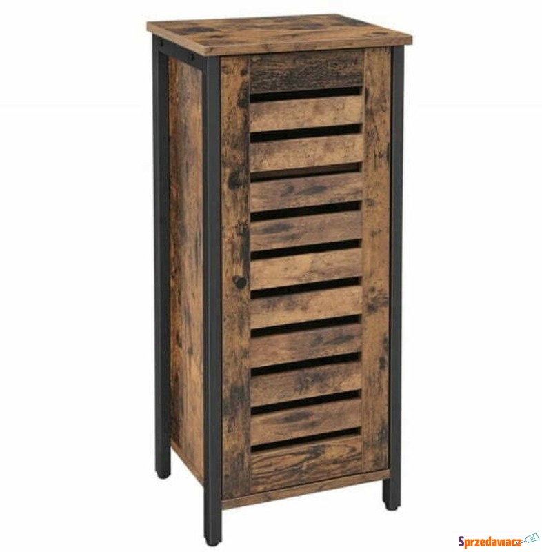 Komoda rustykalna, słupek, 37x30x80 cm, ciemny... - Komody - Legnica