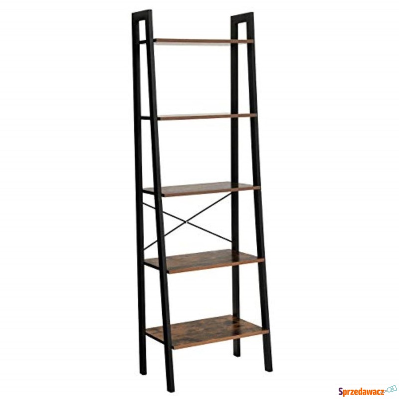 Regał, drabina dekoracyjna, 5 półek, 56x34x172... - Regały - Płock