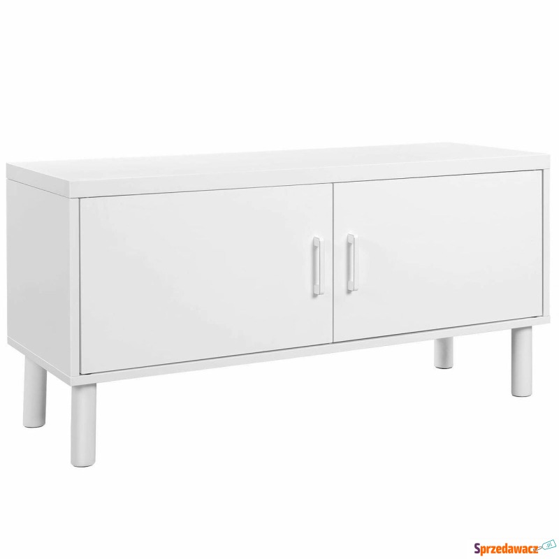 Szafka na buty, 2 półki, 110x35x50 cm, biel, mat - Szafki biurowe - Rzeszów