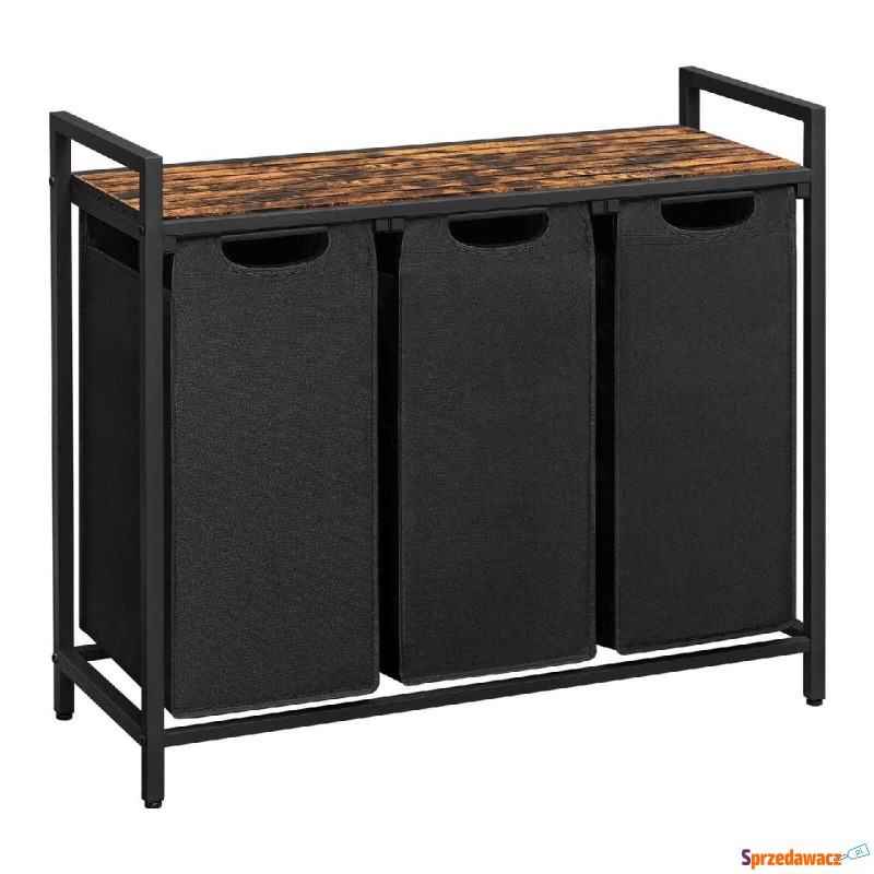 Kosz na pranie, 3 komory, 114L, 93x33x71 cm,... - Kosze na pranie - Słupsk