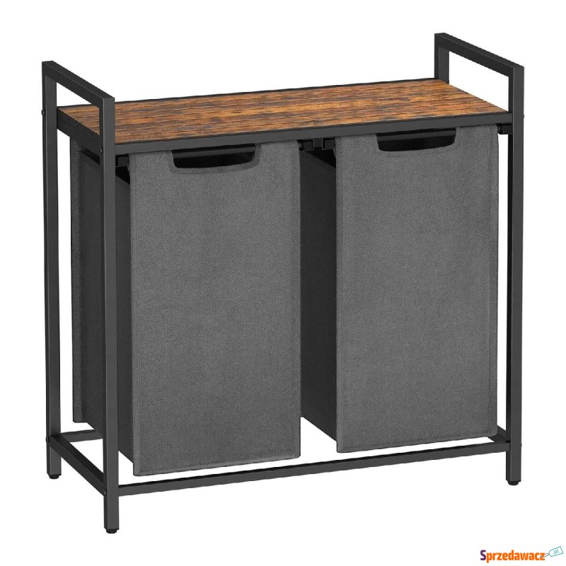Kosz na pranie, 2 komory, 92L, 73x33x72 cm, r... - Kosze na pranie - Oława
