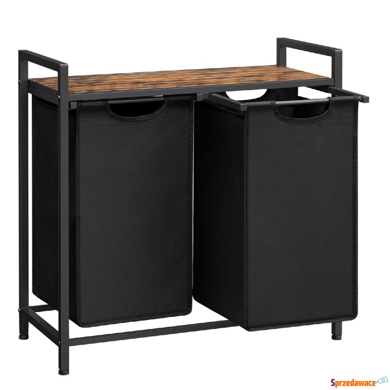 Kosz na pranie, 2 komory, 92L, 73x33x72 cm, r... - Kosze na pranie - Radom
