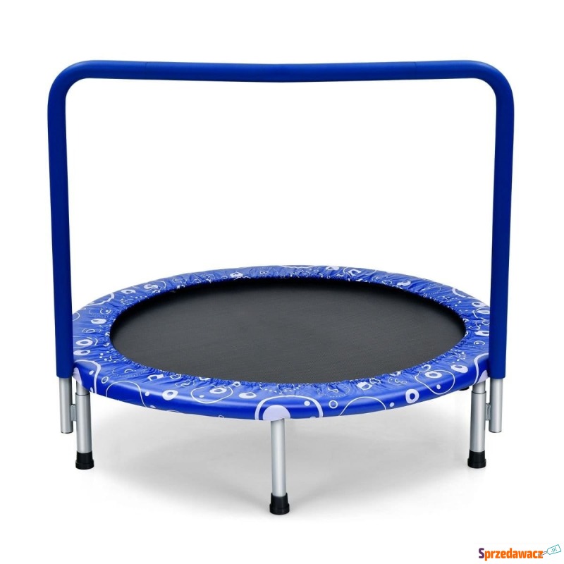 Składana trampolina z poręczą dla dzieci do z... - Trampoliny ogrodowe - Słupsk