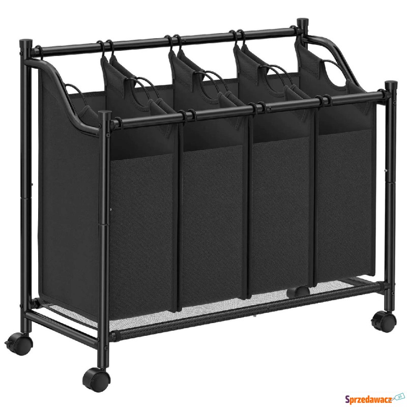 Kosz na pranie, bieliznę, kółka, 140L, 87x38x81... - Kosze na pranie - Ciechanów