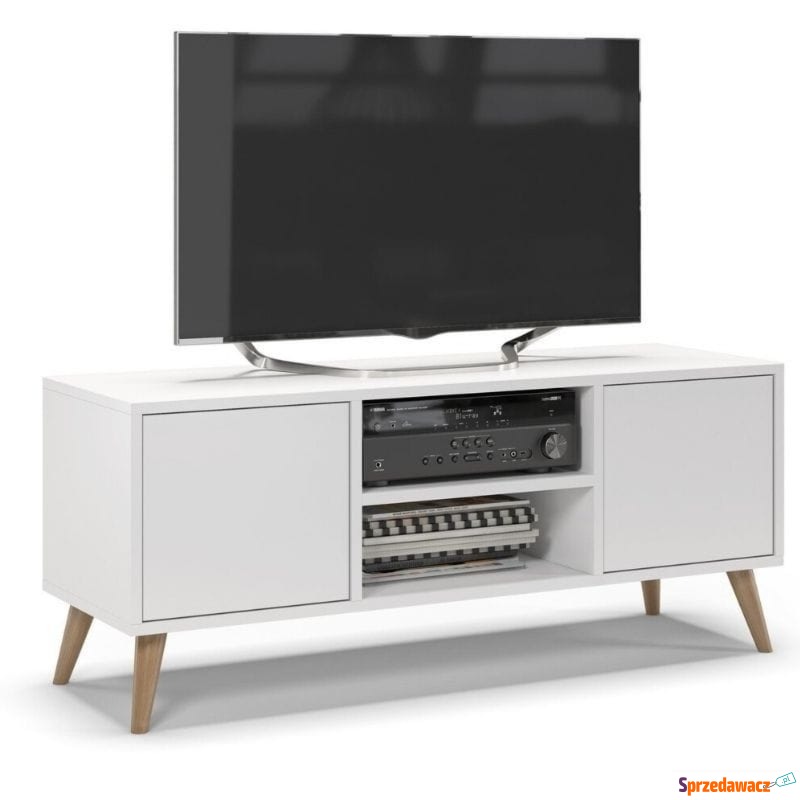 Szafka rtv, skandynawski styl, SKAND, 120x40x50... - Szafki RTV - Głogów
