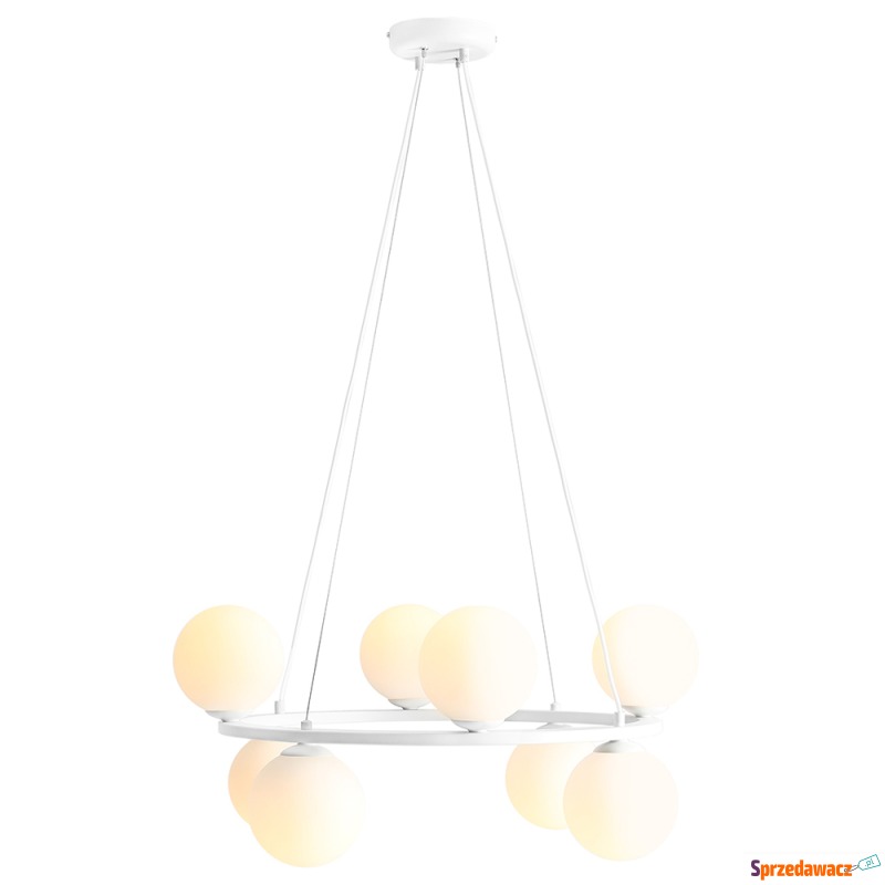 SELSEY Lampa wisząca Poblada x8 biała - Genesis - Lampy wiszące, żyrandole - Nowy Sącz