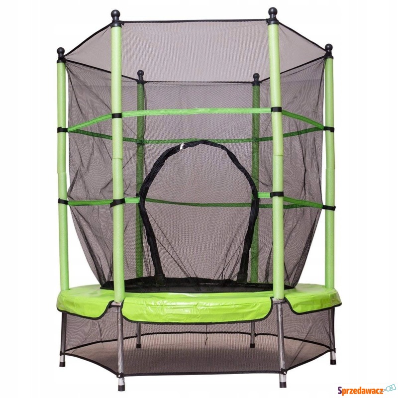 Trampolina dla dzieci z siatką i klapą 140 cm - Trampoliny ogrodowe - Bydgoszcz
