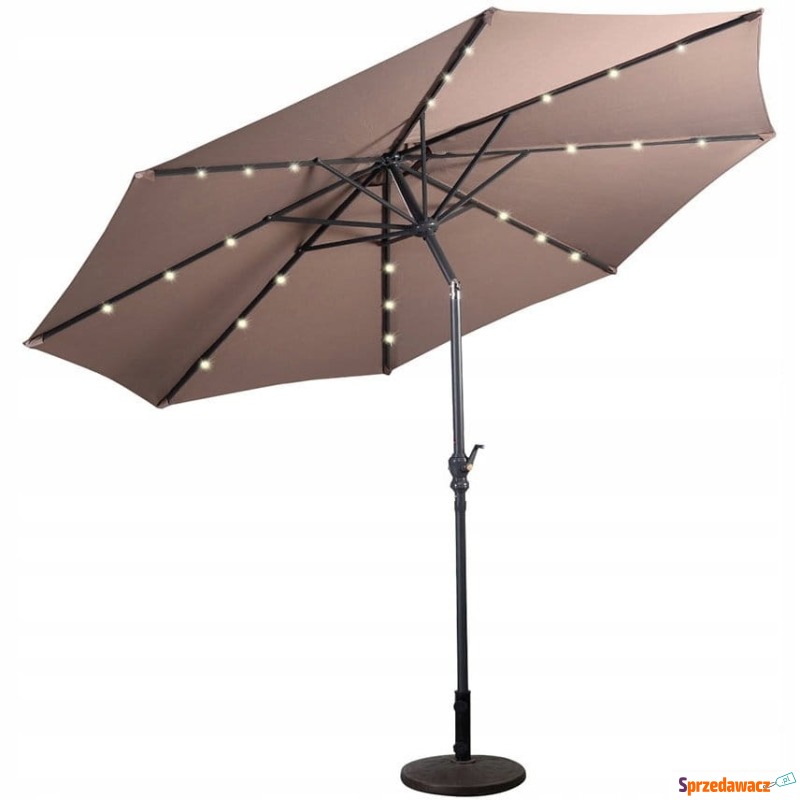 Parasol ogrodowy z diodami solarnymi led 300 cm - Parasole, markizy, żagle - Płock