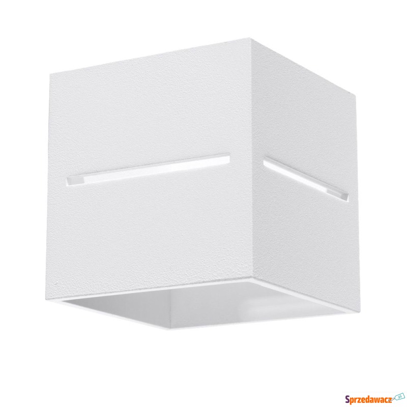 SELSEY Kinkiet ścienny Laubta 10x10 cm biały -... - Kinkiety - Grudziądz