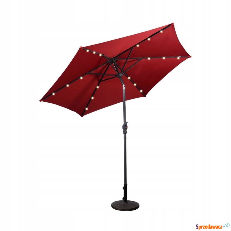 Parasol ogrodowy z diodami solarnymi led 270 cm - Parasole, markizy, żagle - Katowice