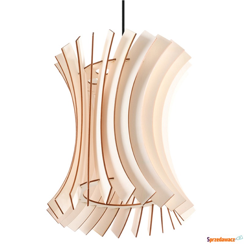 SELSEY Lampa wisząca Ornesi drewniana średnica... - Lampy wiszące, żyrandole - Elbląg