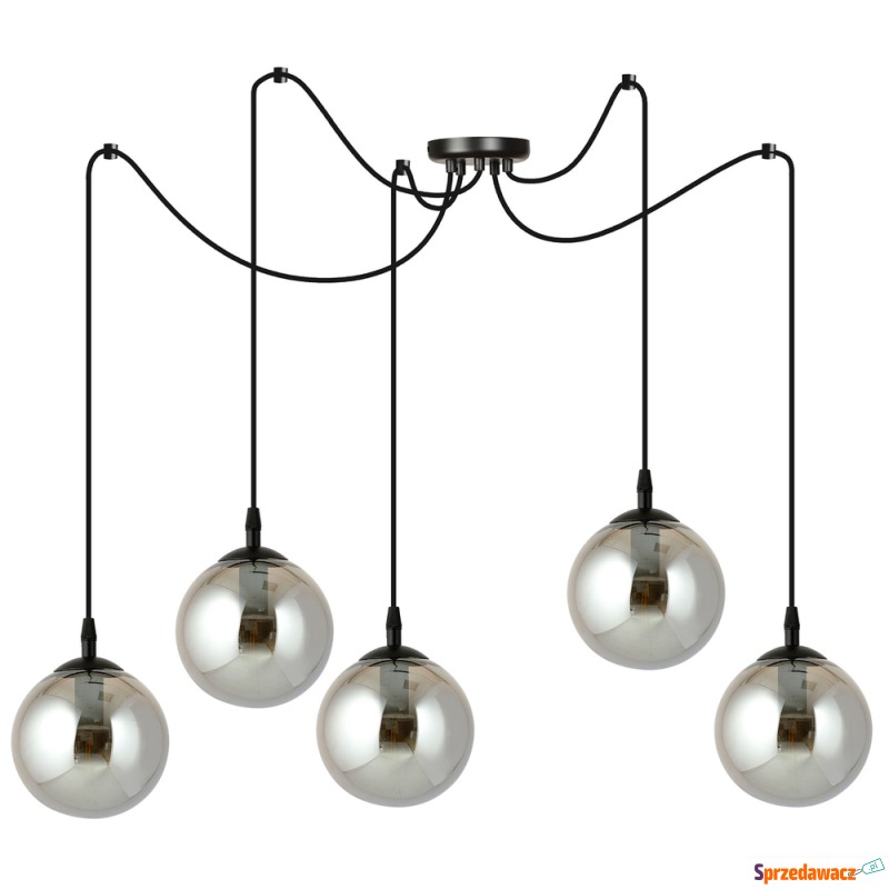 SELSEY Lampa wisząca Vetralla grafitowa x5 - Genesis - Lampy wiszące, żyrandole - Inowrocław
