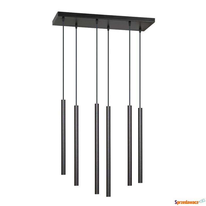 SELSEY Lampa wisząca Corinaldo czarna x6 - Genesis - Lampy wiszące, żyrandole - Zielona Góra